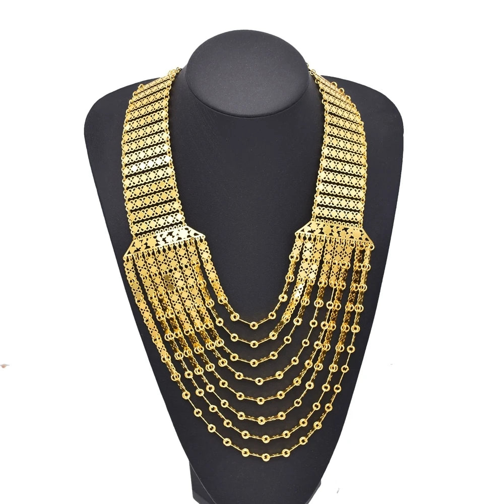 New Fashion Gorgeous Exaggerated Gold Color Metal