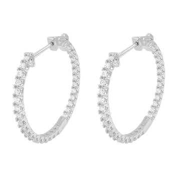 Boucles d'oreilles rondes en moissanite BIG Clous d'oreilles glacés