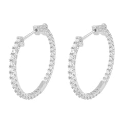 Boucles d'oreilles rondes en moissanite BIG Clous d'oreilles glacés