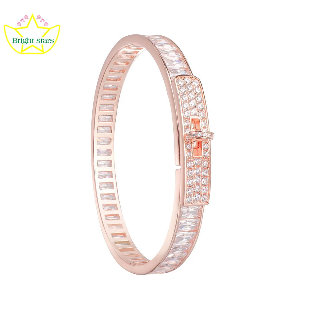 Bright Stars S925 Full Star H bracelet female niche