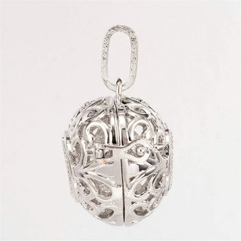 Chime Ball Pendants Heart Locket for Necklaces