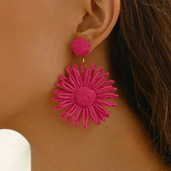 Colorful Sun Flower Earrings