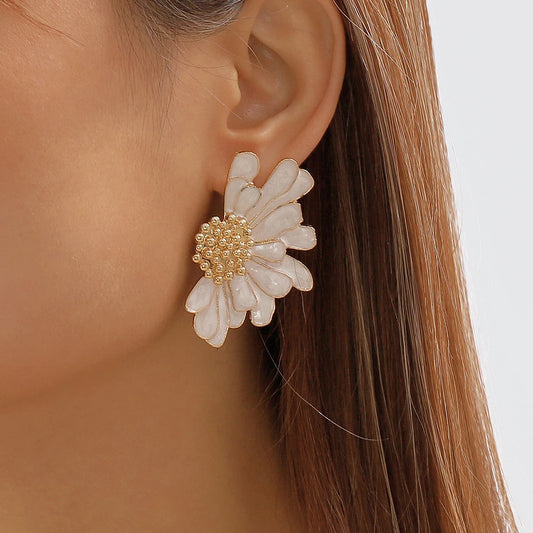 Boucles d'oreilles à fleurs